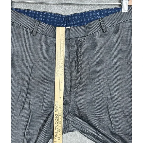 Peter Millar Soft Corduroy Pants Mens Size 35x36 Gray Black Cotton Chino Pockets - Picture 7 of 9